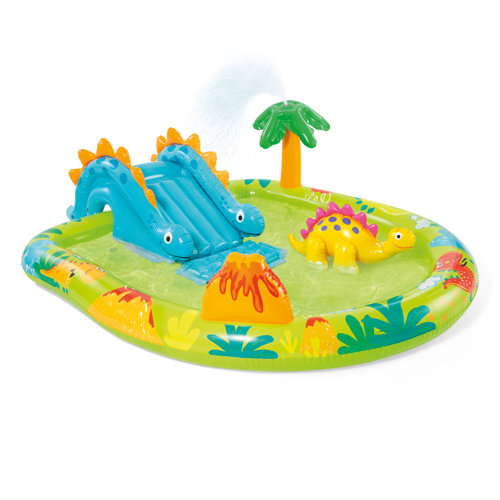 Intex Little Dino Dinosaur Themed Inflatable Backyard Pool Play Center Wayfair